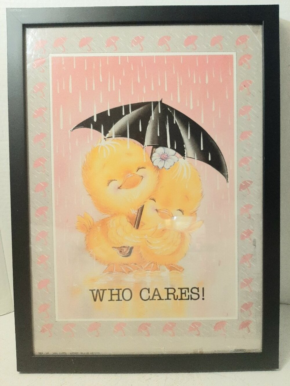 Nostalgic and whimsical framed art print.
